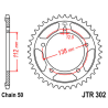HONDA CB900 F HORNET 02-06 zestaw napęd.owy DID JT-61885