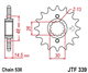 HONDA VF 1000 R 84-86 zestaw napęd.owy DID JT-62187