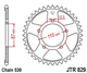 SUZUKI GSF650 SA BANDIT ABS 05-06 zestaw napęd.owy-62398