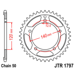 SUZUKI GSX 1400 01-08 zestaw napęd.owy DID JT-62412