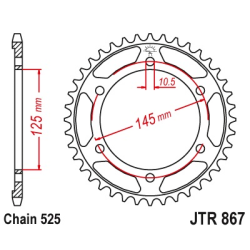 YAMAHA TDM 850 96-98 zestaw napęd.owy DID JT-63040