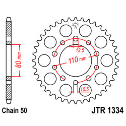 HONDA CB 450 85 / 89-92 zestaw napęd.owy DID JT-63660