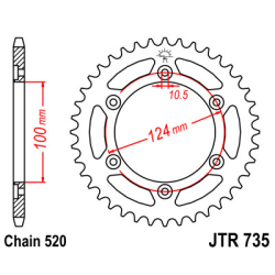 DUCATI MONSTER 600 95-98 zestaw napęd.owy DID JT-63666