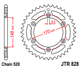 SUZUKI DR 800 S BIG 91-93 99-00 zestaw napęd.owy-63732