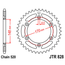 SUZUKI DR 800 S BIG 91-93 99-00 zestaw napęd.owy-63734