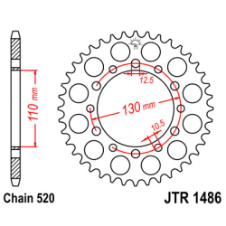 KAWASAKI EL 250 ELIMINATOR 91-96 zestaw napęd.owy-63739