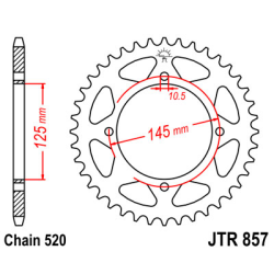 YAMAHA XTZ660 TENERE 96-98 zestaw napęd.owy DID JT-63774