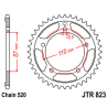 SUZUKI SV 650 A ABS 16-20 zestaw napęd.owy DID JT-63834