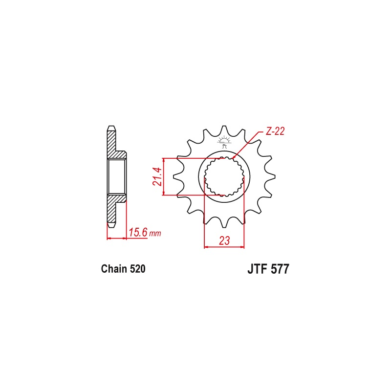 YAMAHA XTZ660 TENERE 91-95 zestaw napęd.owy DID JT-63864