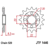 KAWASAKI KX-F KX 250 F 11-17 zestaw napęd.owy DID-63942