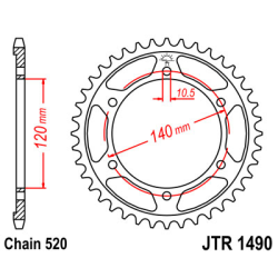 KAWASAKI EN 500 C VULCAN 96-09 zestaw napęd.owy-64146