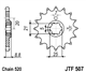 HUSQVARNA WR 360 92-98 zestaw napęd.owy DID JT-64408