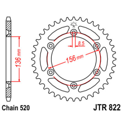 SUZUKI DR 350 S 90-93 zestaw napęd.owy DID JT-64582