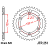 YAMAHA YZ 125 05-21 zestaw napęd.owy DID JT-64616