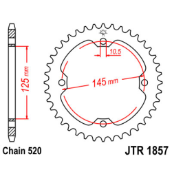 YAMAHA YFM 700 R RAPTOR 06-19 zestaw napęd.owy DID-64934