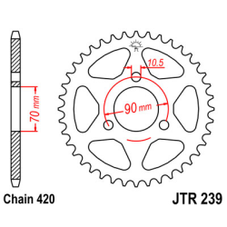 HONDA MTX 80 83-86 zestaw napęd.owy DID JT-65066