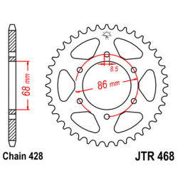 KAWASAKI BN125 ELIMINATOR 98-/ 09 zestaw napęd.owy-65088