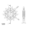 GAS-GAS 450 515 SM 09 zestaw napęd-owy SUPERSPROX-57563