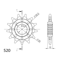 GAS-GAS EC 250 300 00 zestaw napęd-owy SUPERSPROX-57587