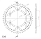 HUSQVARNA WR 360 92-98 CR 360 92- zestaw napęd-owy-57640