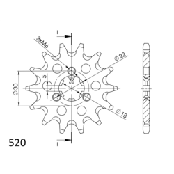 KAWASAKI KX 125 96-97 zestaw napęd-owy SUPERSPROX-57981