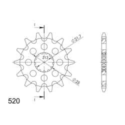 KAWASAKI EN 650 VULCAN S 16- zestaw napęd-owy SPX-58017