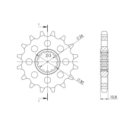 YAMAHA FZ-1 N NA S SA FAZER 06-15 zestaw napęd-owy-58035