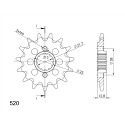 KAWASAKI KLX 650 93-96 R 99-01 zestaw napęd-owy-58085