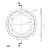 SUZUKI TL 1000 R 98-02 zestaw napęd-owy SUPERSPROX-58114