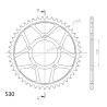 SUZUKI GSX-F GSX 750 F 89-98 zestaw napęd-owy SPX-58282