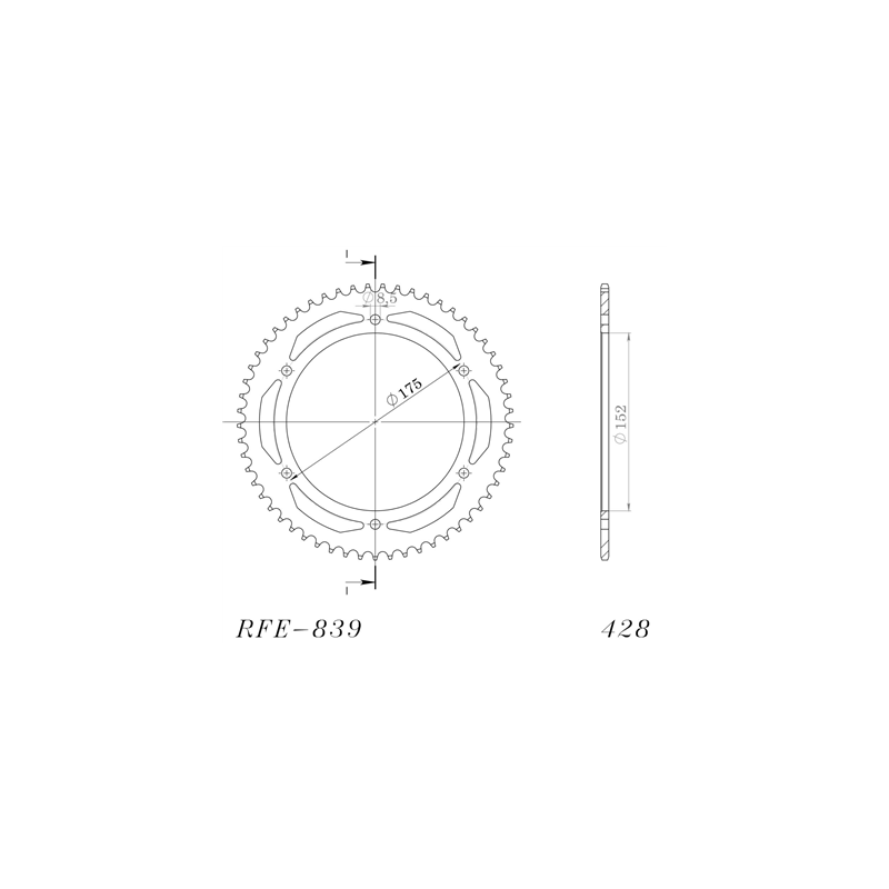 YAMAHA DT 125 RE 04-06 R X 05-06 zestaw napęd-owy-58288
