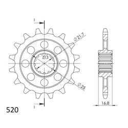 HONDA NC 750 J 15-17 D S XD 14- zestaw napęd-owy-58647