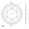 YAMAHA YZF-R6 03-05 zestaw napęd-owy SUPERSPROX-58688