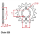 SUZUKI GT 250 79-85 zestaw napęd-owy SUPERSPROX-60394