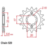 SUZUKI GT 250 79-85 zestaw napęd-owy SUPERSPROX-60394