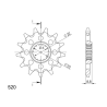 KTM SXF EXC 250 400 450 13/48 zestaw napęd-owy SPX-58745