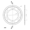 YAMAHA TDR 125 93-01 zestaw napęd-owy SUPERSPROX-59013