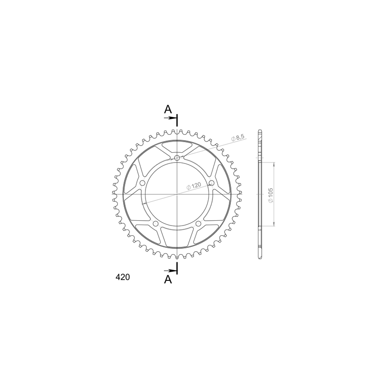 APRILIA RX 50 98-05 zestaw napęd-owy SUPERSPROX-59057