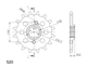 HONDA FX 650 VIGOR 99-01 zestaw napęd-owy SPX-59086