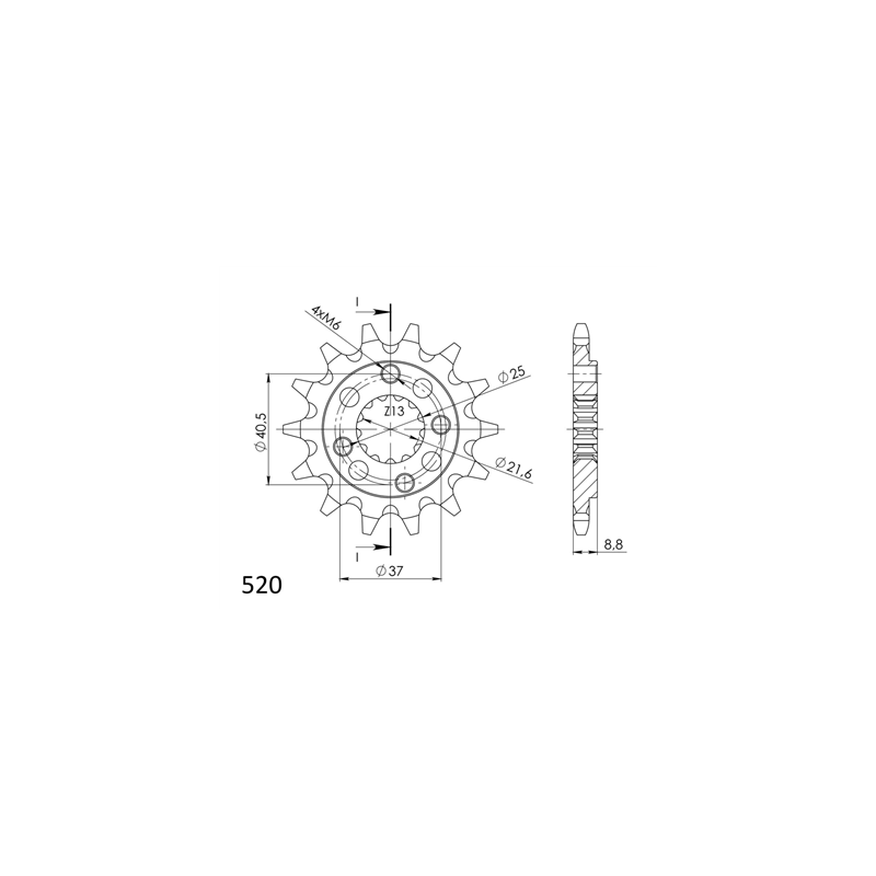 HONDA XR 650 L 93-18 zestaw napęd-owy SUPERSPROX-59535