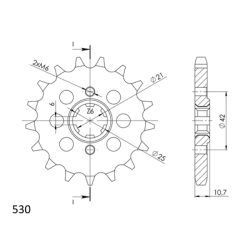 HONDA CBX 550 F 81-86 zestaw napęd-owy SUPERSPROX-59655