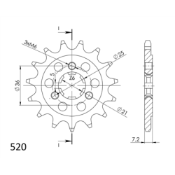 SUZUKI DR650 RSE 90-95 zestaw napęd-owy SUPERSPROX-60027