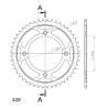 SUZUKI RM85 L 02-18 BIG-WHEEL zestaw napęd-owy SPX-60183