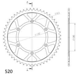 YAMAHA YZ 125 X 20-21 zestaw napęd-owy SPX-56238