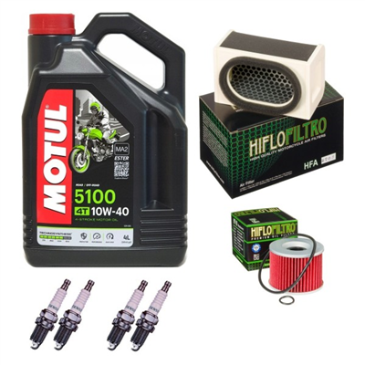 KAWASAKI ZR-7 750 99-03 olej+filtry+świece-69144