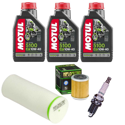 YAMAHA YFM 350 RAPTOR WOLVERINE olej+filtry+świeca-69130