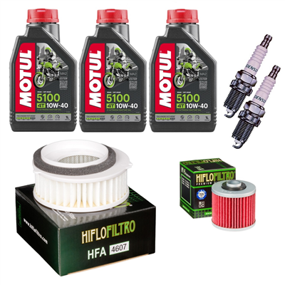 YAMAHA XVS650 DRAG-STAR CLASSIC olej+filtry+świece-69048