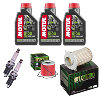 SUZUKI GS 500 E 89-02 / F 04-10 olej+filtry+świece