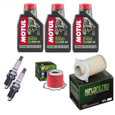 SUZUKI GS 500 E 89-02 / F 04-10 olej+filtry+świece-69044