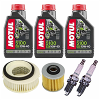 YAMAHA XVS650 DRAG-STAR CLASSIC olej+filtry+świece